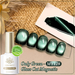 TPO & HEMA Free Glass Bead Cat Magnetic Gel Polish 10ml Gel Nail Polish BORN PRETTY MY128 