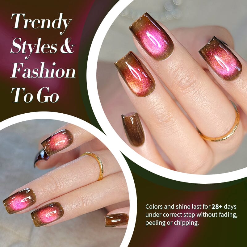 TPO & HEMA Free Glass Bead Cat Magnetic Gel Polish 10ml Gel Nail Polish BORN PRETTY 