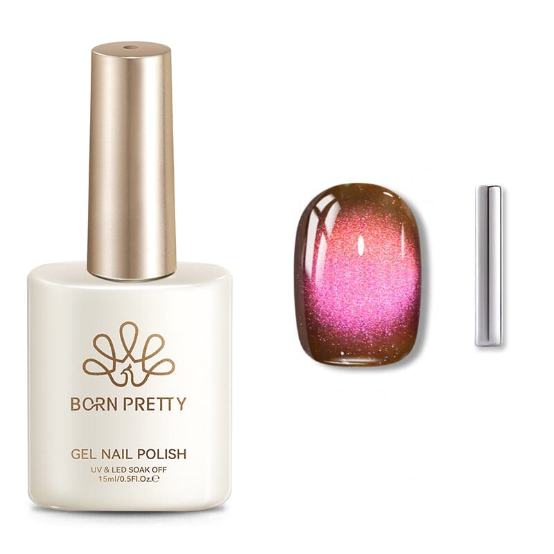 Colored Cat Magnetic Gel MY121 Guava Soda 15ml Gel Nail Polish BORN PRETTY 