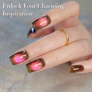 HEMA/TPO FREE Colored Cat Magnetic Gel MY121 Guava Soda 15ml Gel Nail Polish BORN PRETTY 