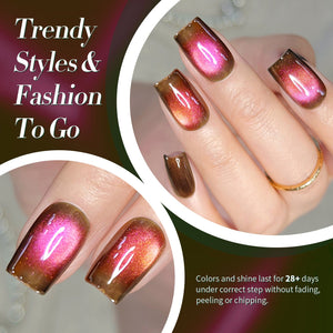 HEMA/TPO FREE Colored Cat Magnetic Gel MY121 Guava Soda 15ml Gel Nail Polish BORN PRETTY 