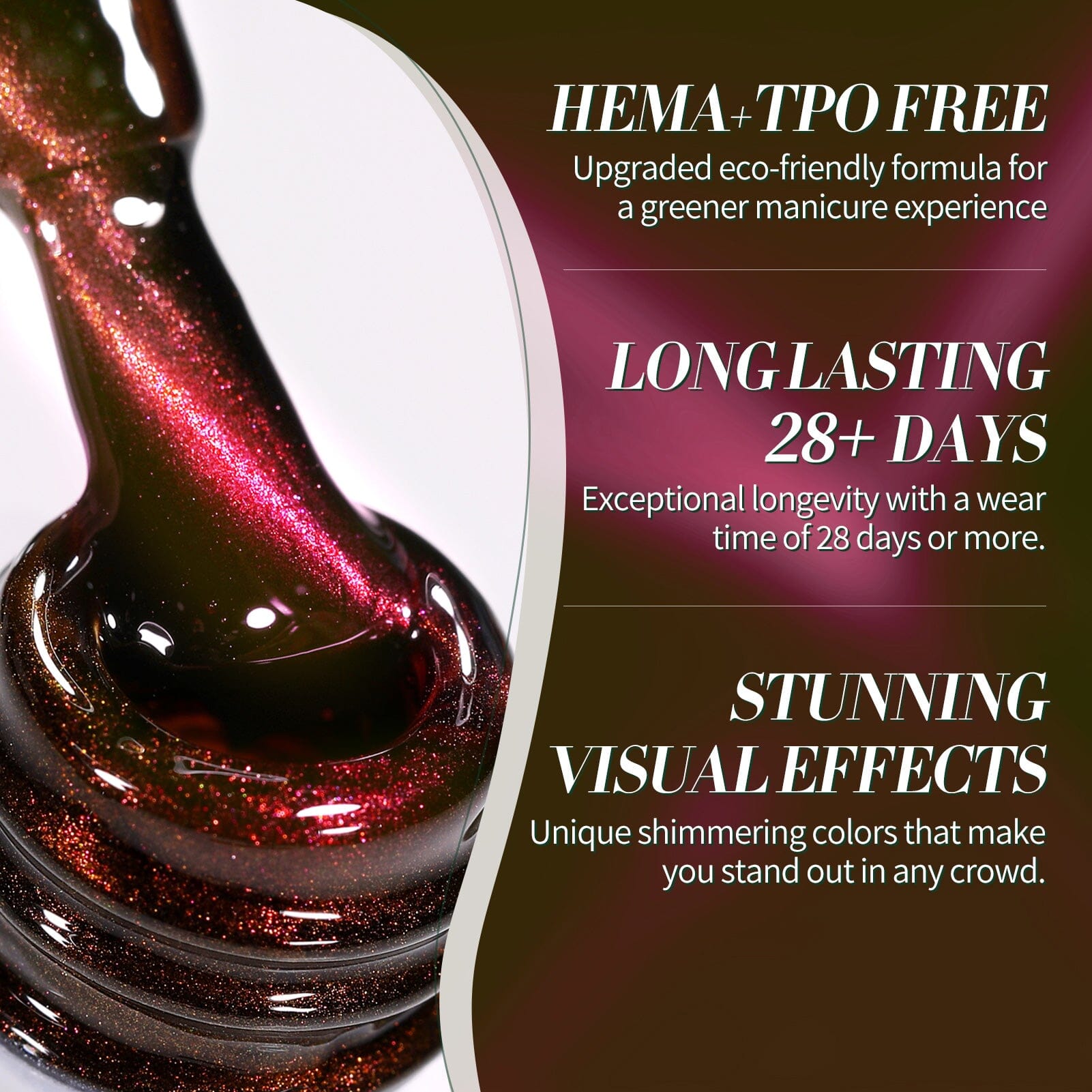 HEMA/TPO FREE Colored Cat Magnetic Gel MY121 Guava Soda 15ml Gel Nail Polish BORN PRETTY 