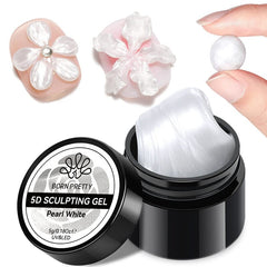 Pearl White 5D Sculpting Gel 5ml Gel Nail Polish BORN PRETTY 