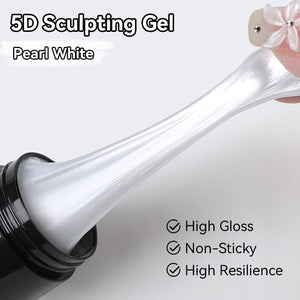 Pearl White 5D Sculpting Gel 5ml Gel Nail Polish BORN PRETTY 