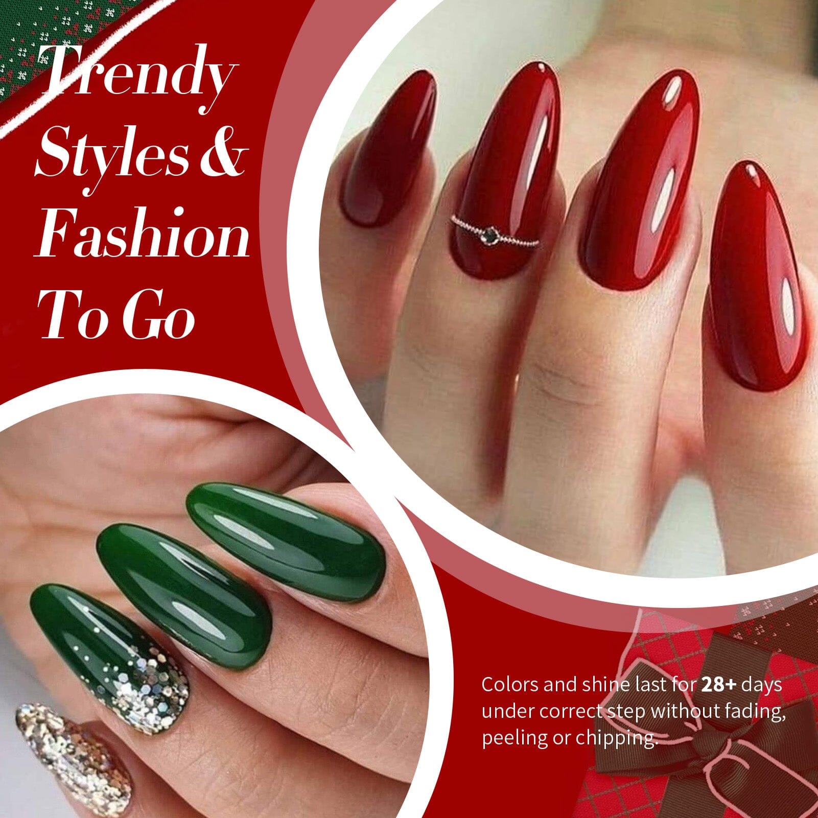 6 Bottles Nail Polish Christmas Carnival 6ml Nail Polish BORN PRETTY 