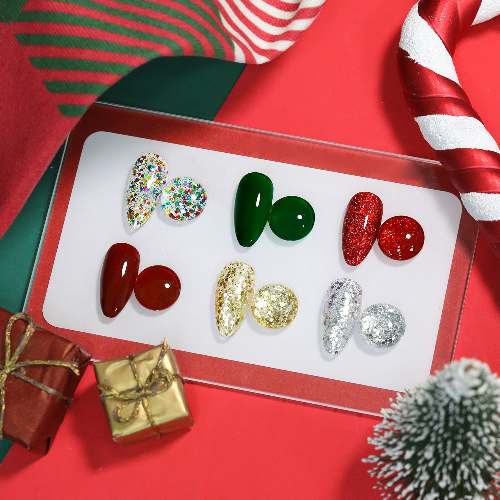 6 Bottles Nail Polish Christmas Carnival 6ml Nail Polish BORN PRETTY 