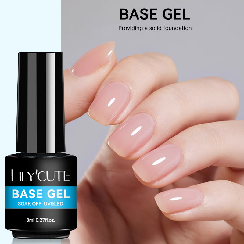 2 Bottles Base Top Coat Set 8ml