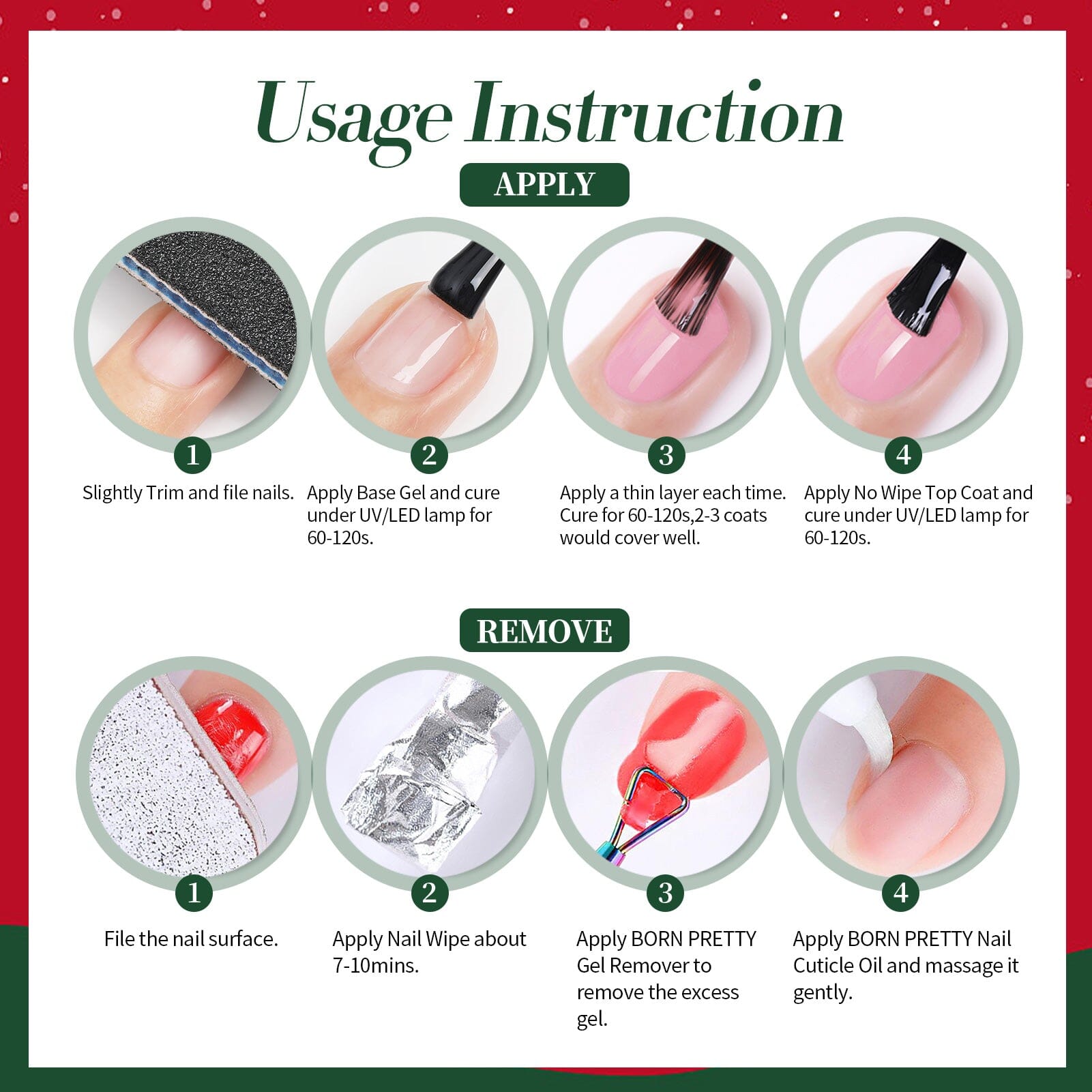 6 Colors HEMA/TPO FREE Glass Bead Cat Magnetic Gel M18 Scarlet Carol 7ml Gel Nail Polish BORN PRETTY 