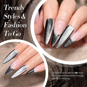 6 Colors HEMA/TPO FREE Crystal Cat Magnetic Gel M19 Winter's Whisper 7ml Gel Nail Polish BORN PRETTY 