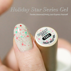 Jelly Gel Polish TS01 Holiday Star 15ml Gel Nail Polish BORN PRETTY 