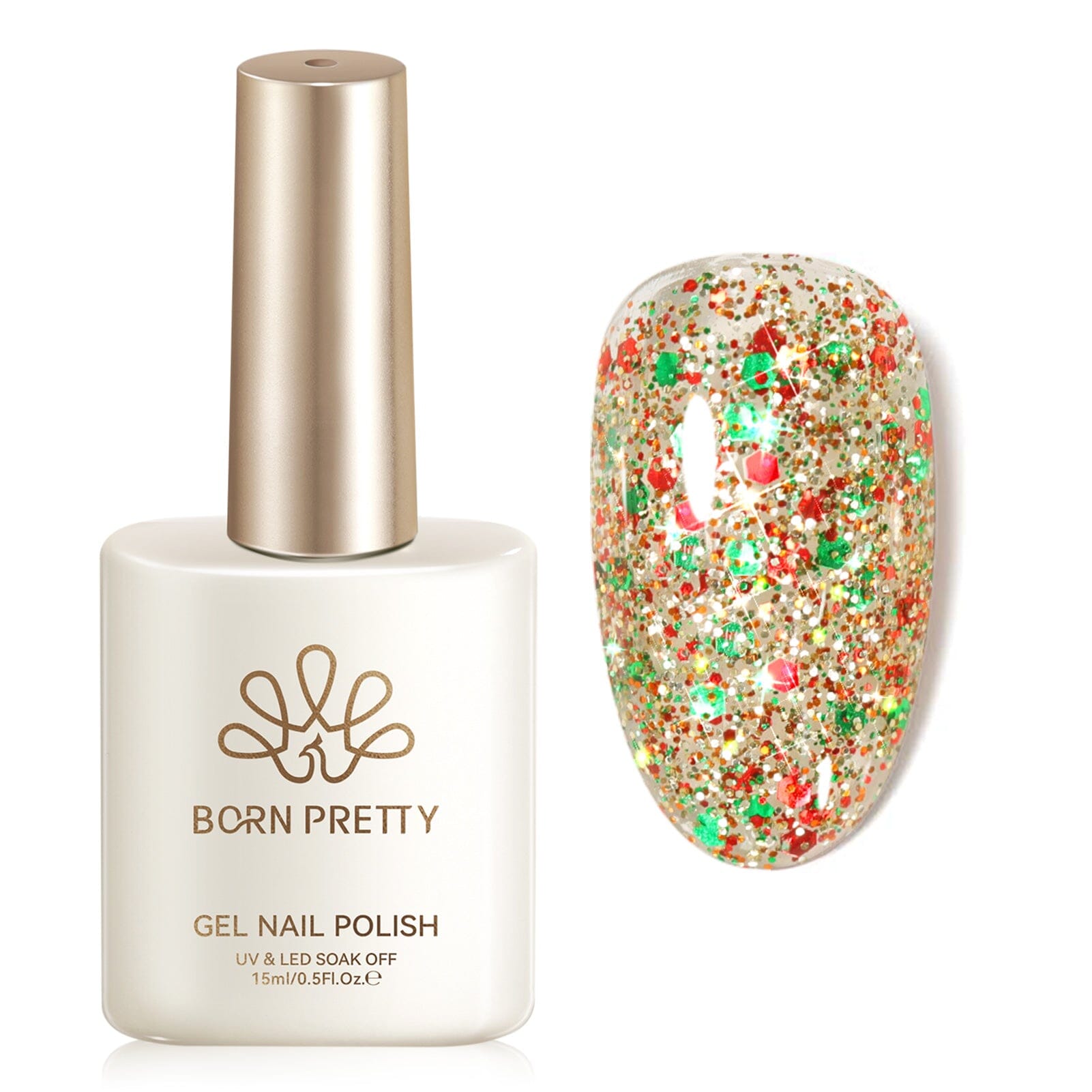 Jelly Gel Polish TS02 Jingle Bell 15ml Gel Nail Polish BORN PRETTY 