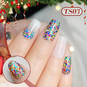 Jelly Gel Polish TS03 Christmas Wreath 15ml Gel Nail Polish BORN PRETTY 