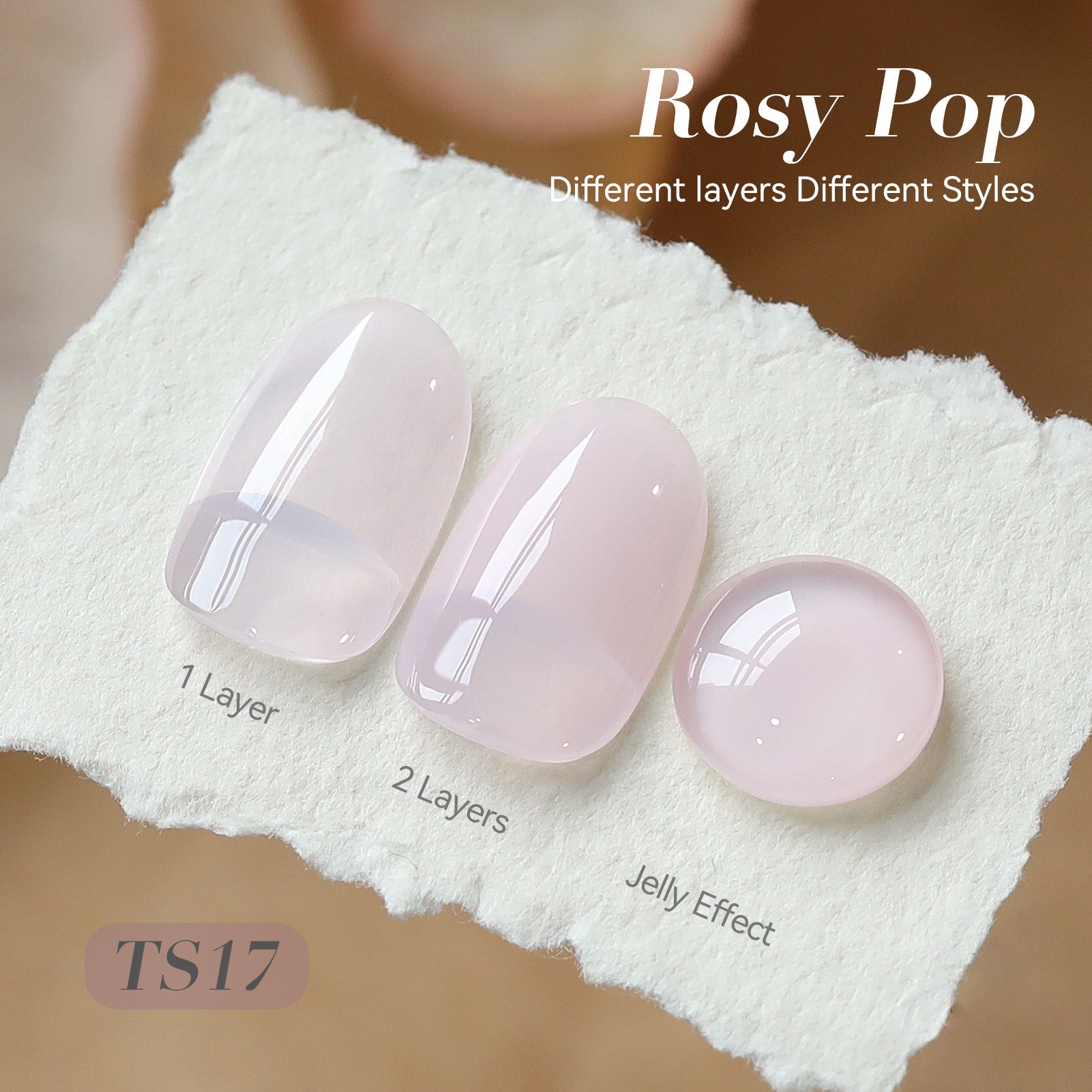 Jelly Gel Polish TS17 Blush Pop 15ml HEMA/TPO FREE