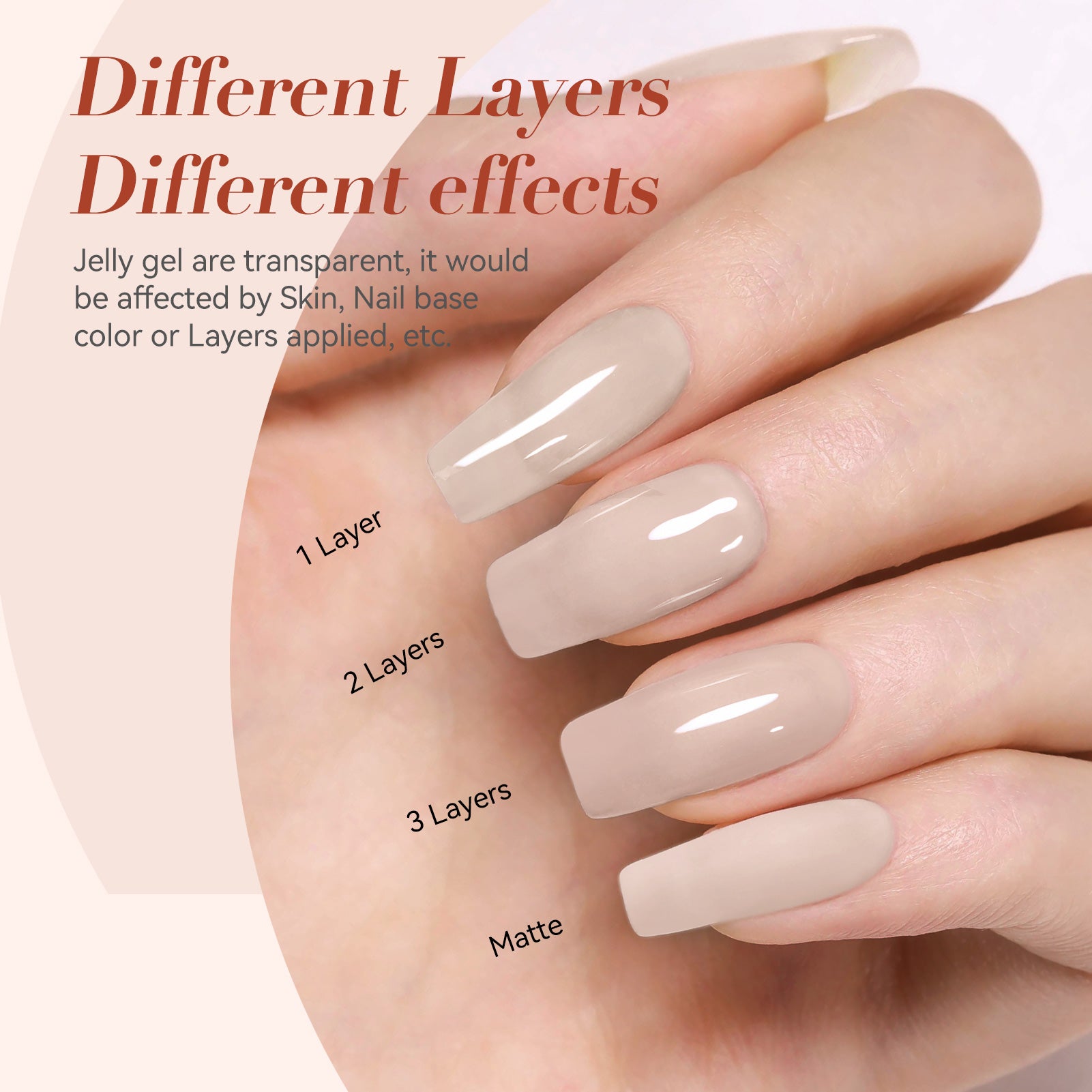 Jelly Gel Polish TS19 Pink Whisper 15ml HEMA/TPO FREE