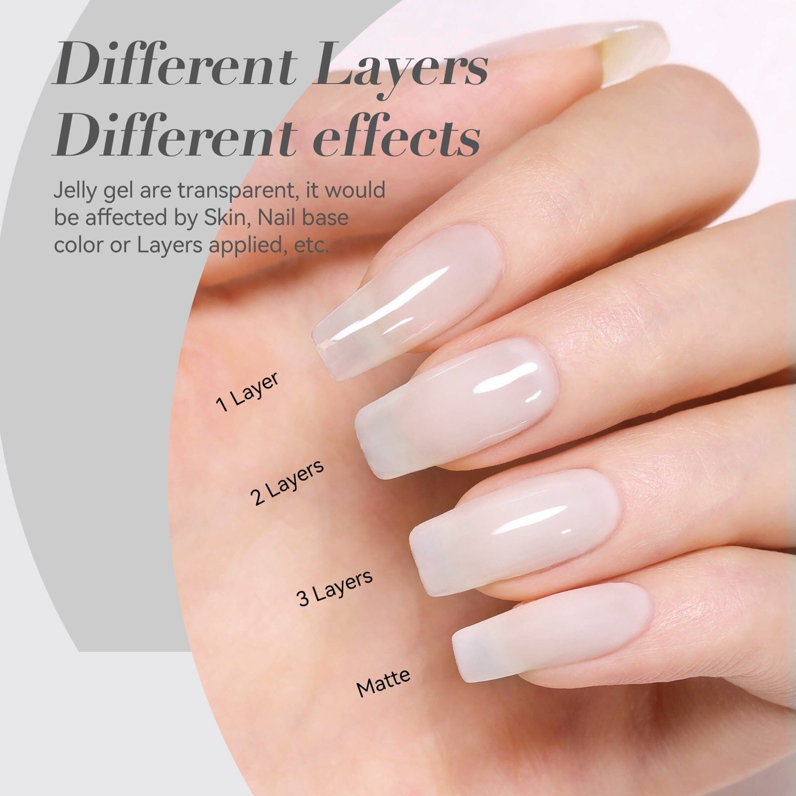 Jelly Gel Polish TS04 Milky White 15ml HEMA/TPO FREE Gel Nail Polish BORN PRETTY 