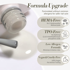 Jelly Gel Polish TS07 Slate Light 15ml HEMA/TPO FREE Gel Nail Polish BORN PRETTY 