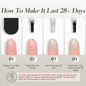 Jelly Gel Polish TS07 Slate Light 15ml HEMA/TPO FREE Gel Nail Polish BORN PRETTY 