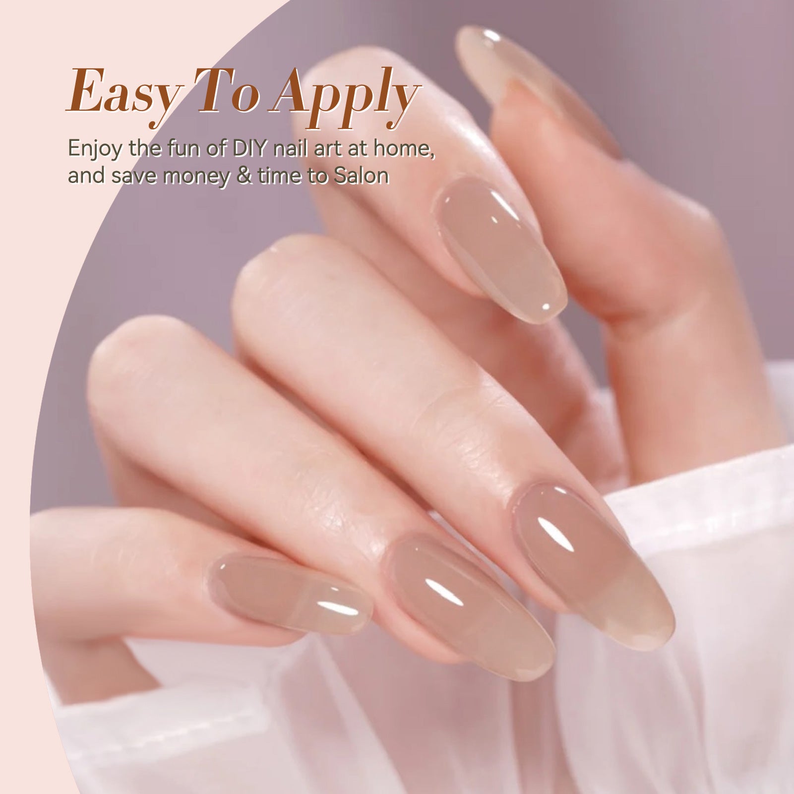 Jelly Gel Polish TS08 Mocha Veil 15ml HEMA/TPO FREE