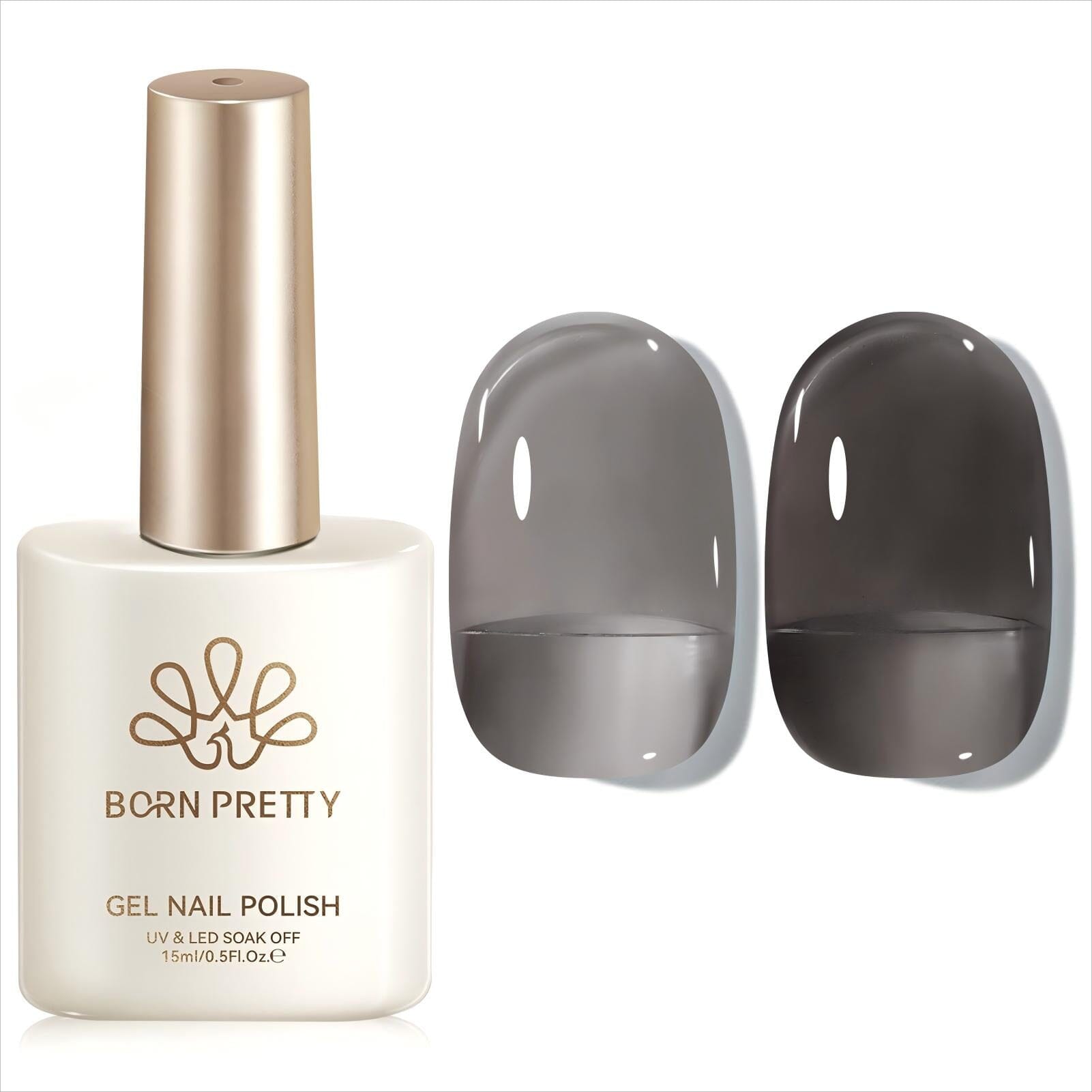 Jelly Gel Polish TS27 Black Aura 15ml Gel Nail Polish BORN PRETTY 