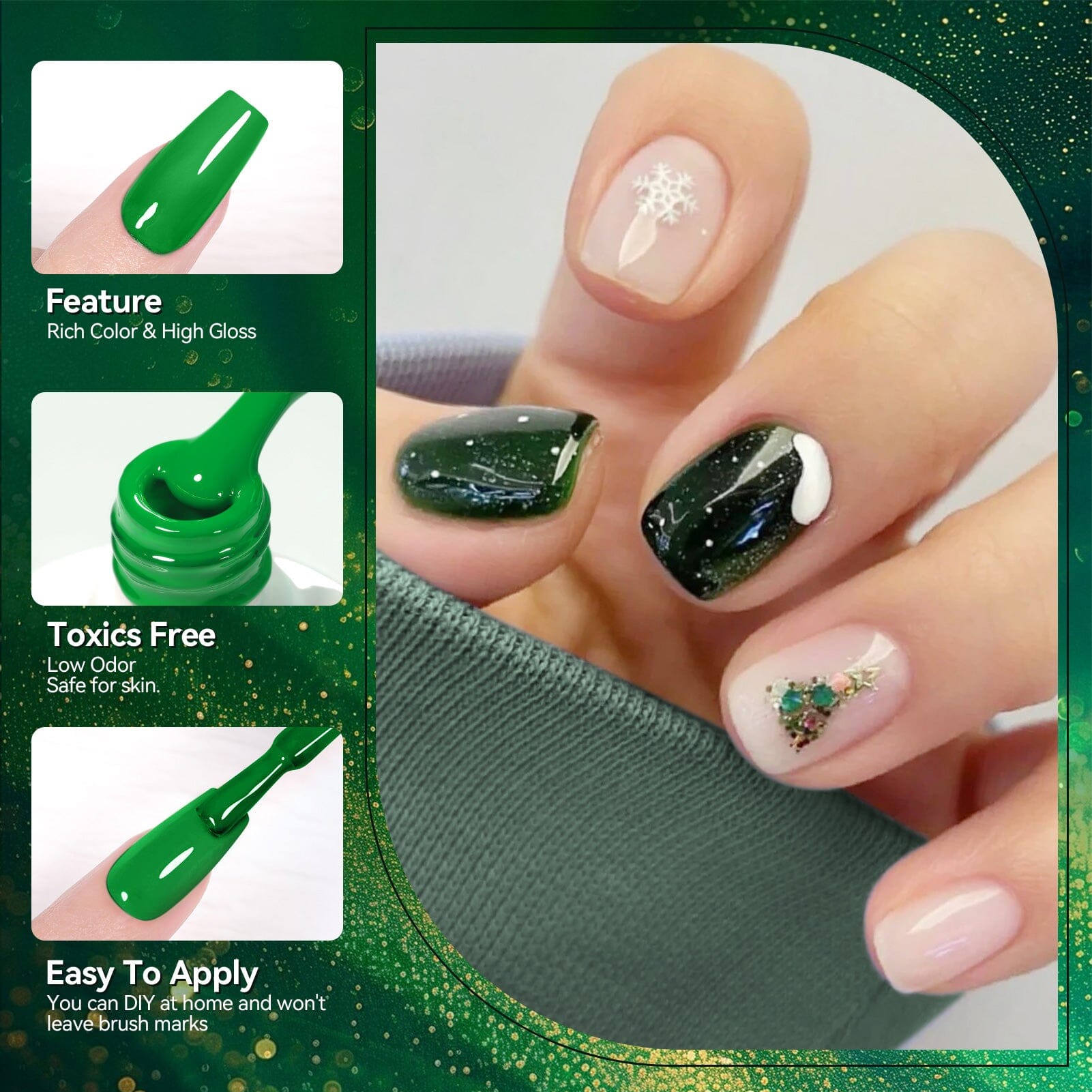 6 Colors HEMA/TPO FREE Gel Polish Set S23 Forest Mood 7ml Gel Nail Polish BORN PRETTY 