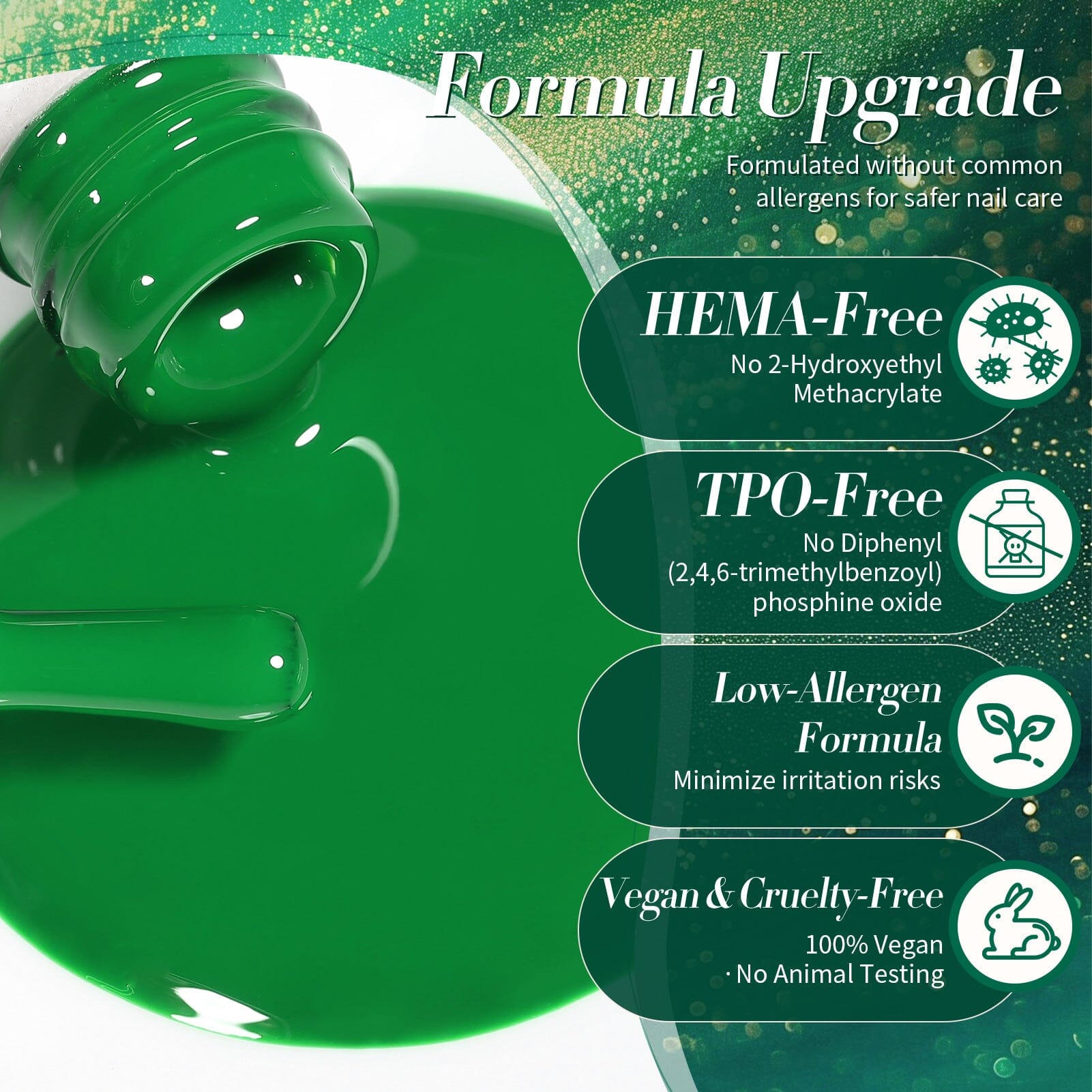 6 Colors HEMA/TPO FREE Gel Polish Set S23 Forest Mood 7ml Gel Nail Polish BORN PRETTY 