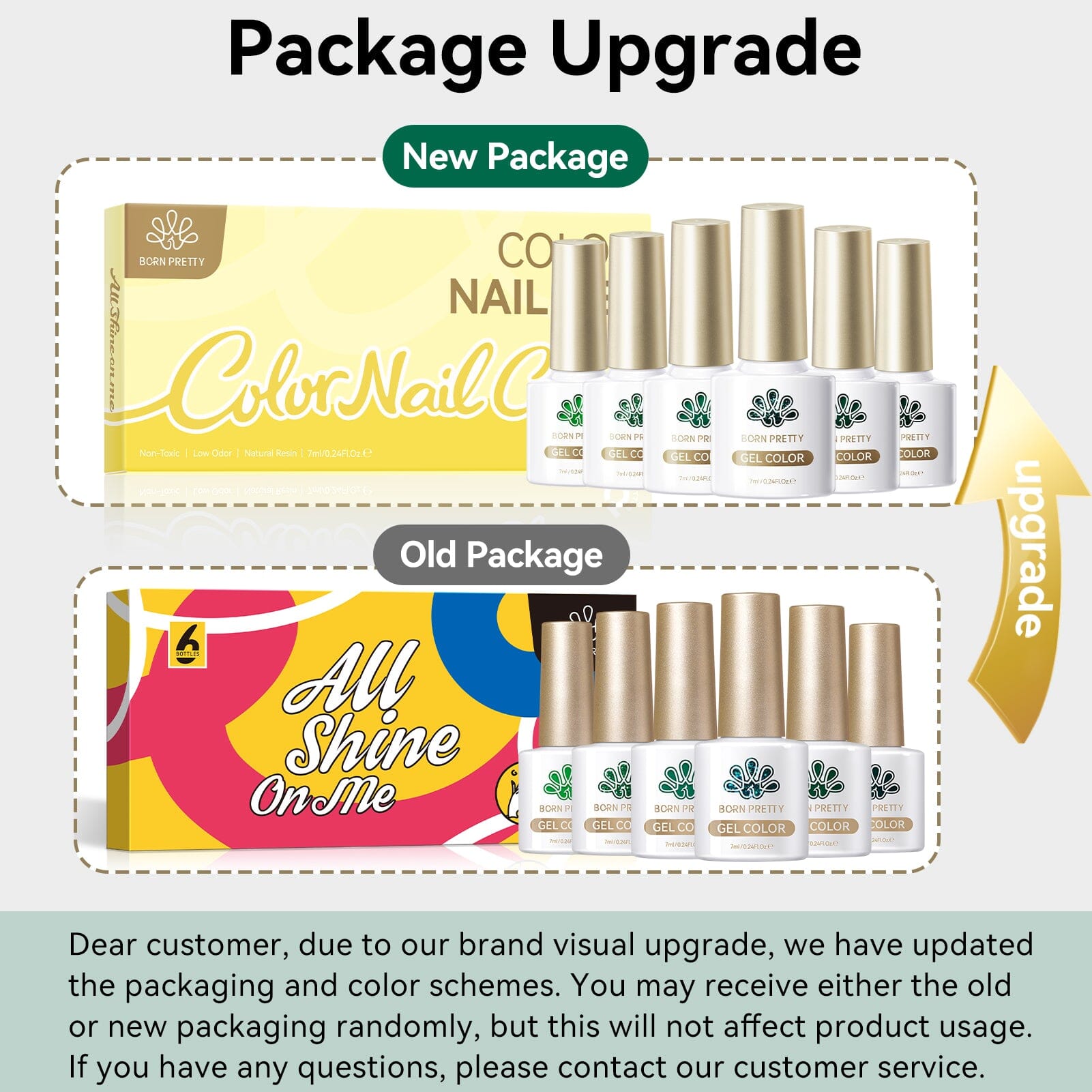 6 Colors HEMA/TPO FREE Gel Polish Set S23 Forest Mood 7ml Gel Nail Polish BORN PRETTY 