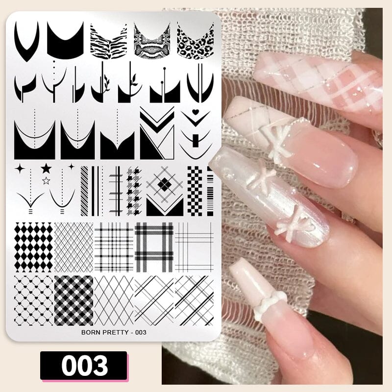 Wide Size Stamping Plate Nail Stamping BORN PRETTY 003 
