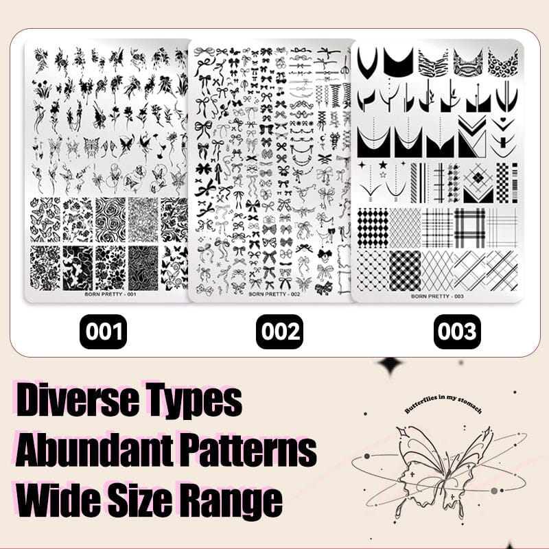 Wide Size Stamping Plate Nail Stamping BORN PRETTY 