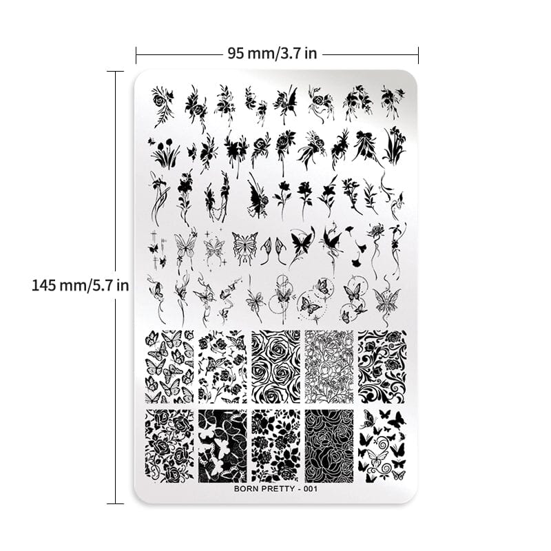 Wide Size Stamping Plate Nail Stamping BORN PRETTY 