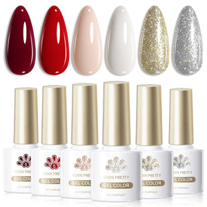 6 Colors Gel Polish S28 Winter Gala 7ml Gel Nail Polish BORN PRETTY 