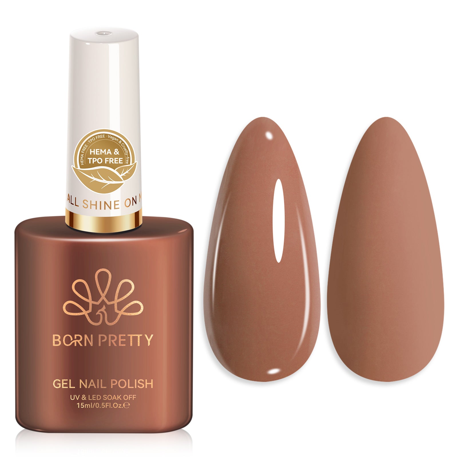 Color Nail Gel SJ07 Caramel Latte 15ml HEMA/TPO FREE