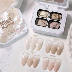 4 Colors 4 in 1 Pat Painting Gel Mist Murmur Gel Nail Polish UR SUGAR 