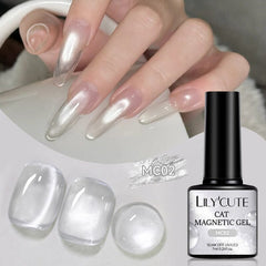 Glass Cat Magnetic Gel MC02 7ml Gel Nail Polish LILYCUTE 