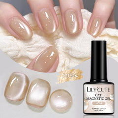 Glass Cat Magnetic Gel MC04 7ml Gel Nail Polish LILYCUTE 