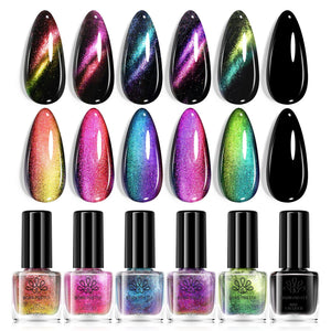 6 Colors Cat Magnetic Nail Polish Galactic Eye 6ml Nail Polish BORN PRETTY 