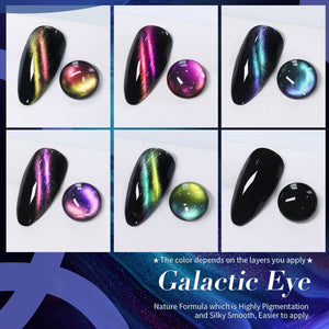 6 Colors Cat Magnetic Nail Polish Galactic Eye 6ml Nail Polish BORN PRETTY 