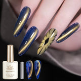 HEMA/TPO FREE Golden Shimmer Cat Magnetic Gel MY231 Sunset Gaze 15ml Gel Nail Polish BORN PRETTY 