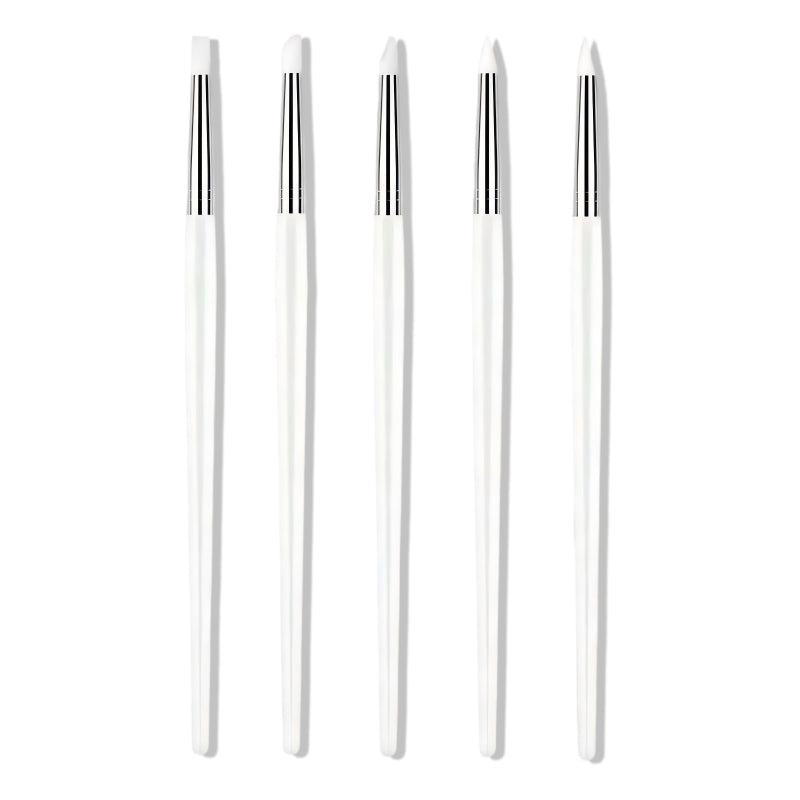 5pcs White Silicon Pressing Pen Set