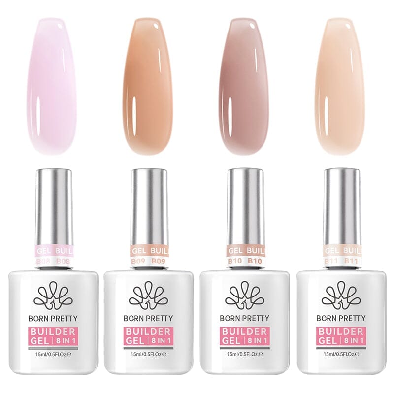 8 in 1 Builder Gel 15ml Gel Nail Polish BORN PRETTY 4 Colors 