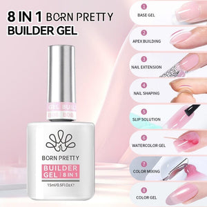 8 in 1 Builder Gel 15ml Gel Nail Polish BORN PRETTY 