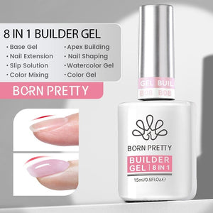 4 Colors 8 in 1 Builder Gel Set 15ml Gel Nail Polish BORN PRETTY 