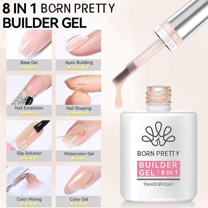 8 in 1 Builder Gel B11 15ml Gel Nail Polish BORN PRETTY 