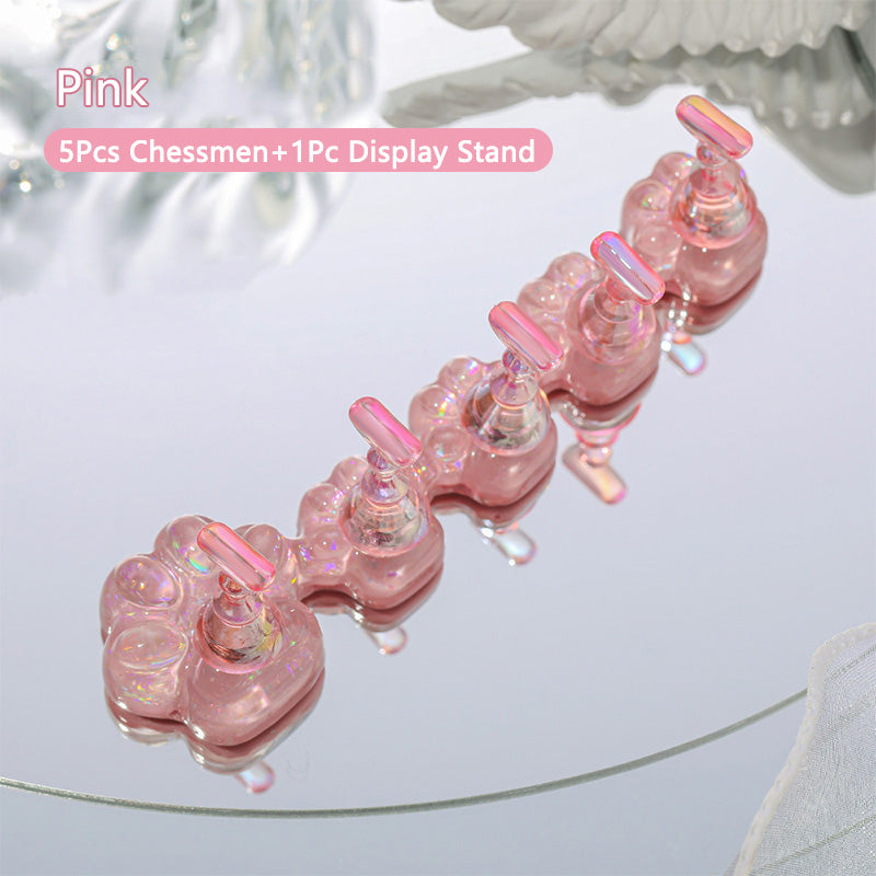 Pink Cat Claw Nail Stand