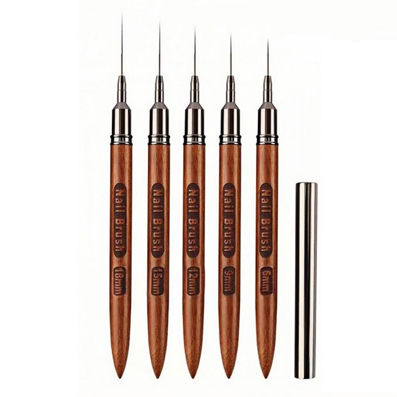 Wooden Handle Nail Liner Brush