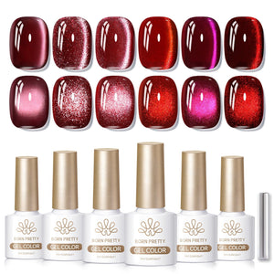 6 Colors Cat Magnetic Gel M30 Good Luck 7ml Gel Nail Polish BORN PRETTY 