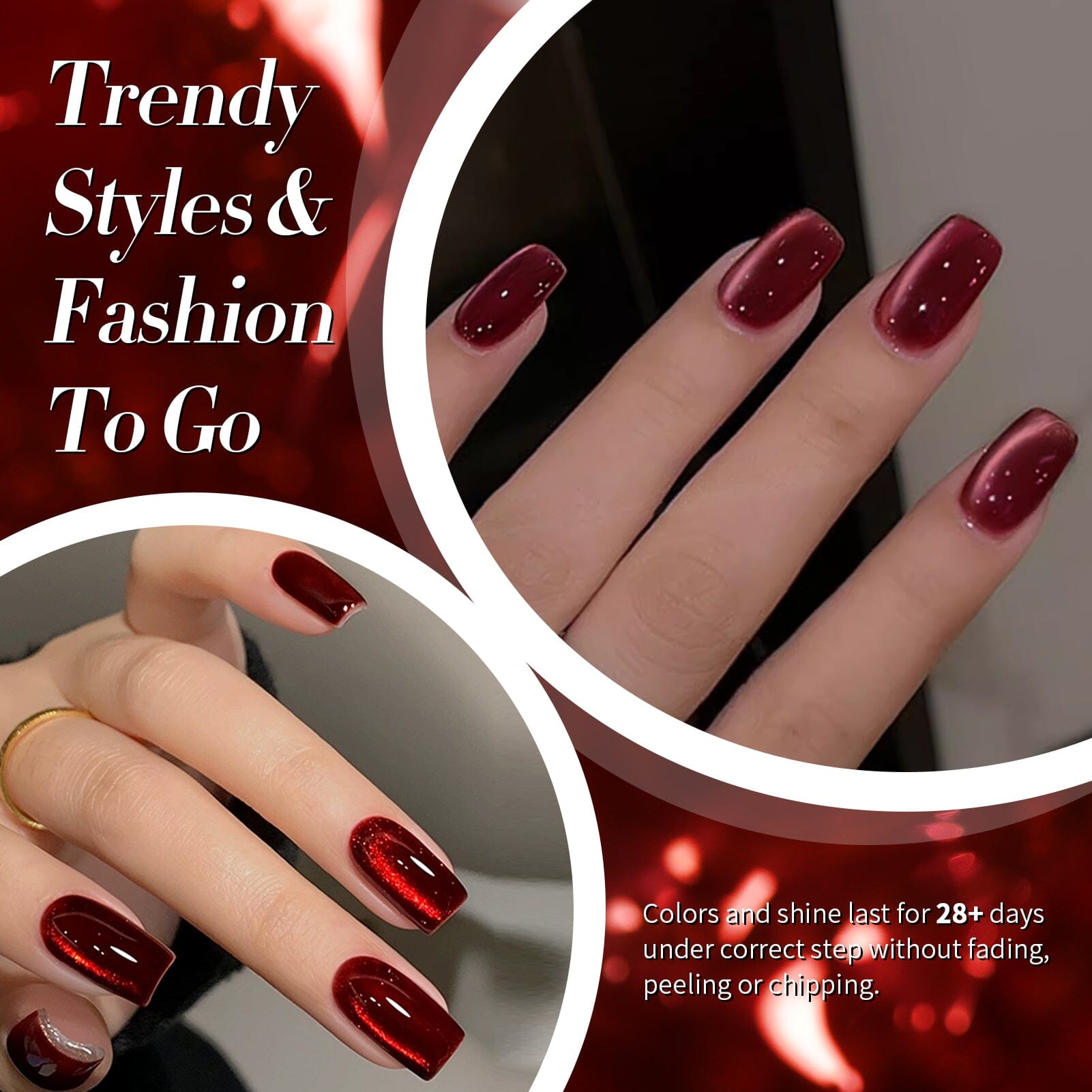 6 Colors Cat Magnetic Gel M30 Good Luck 7ml Gel Nail Polish BORN PRETTY 