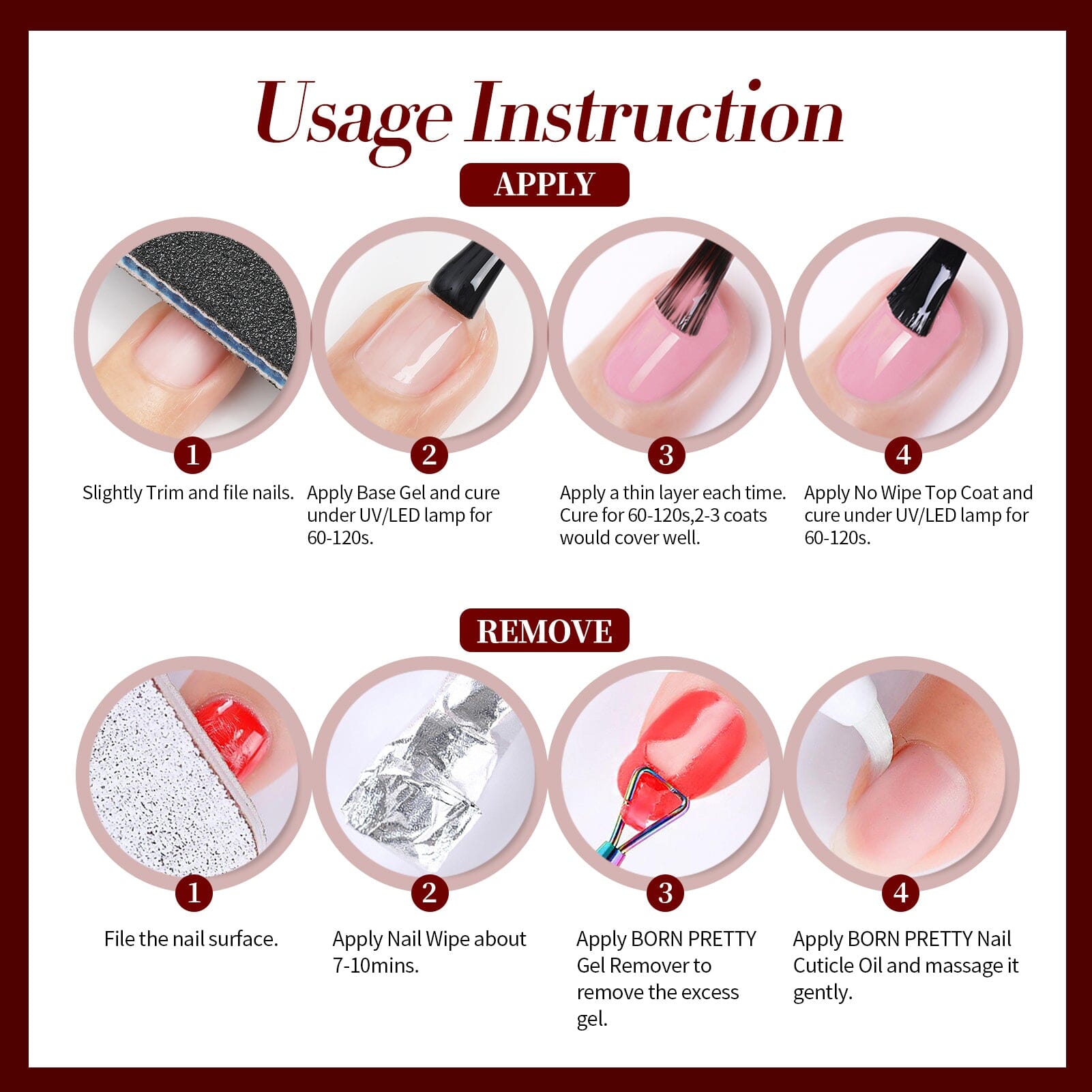 6 Colors Cat Magnetic Gel M30 Good Luck 7ml Gel Nail Polish BORN PRETTY 