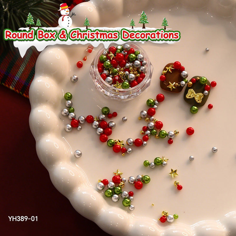 1 Box Christmas Nail Decorations YH389-01