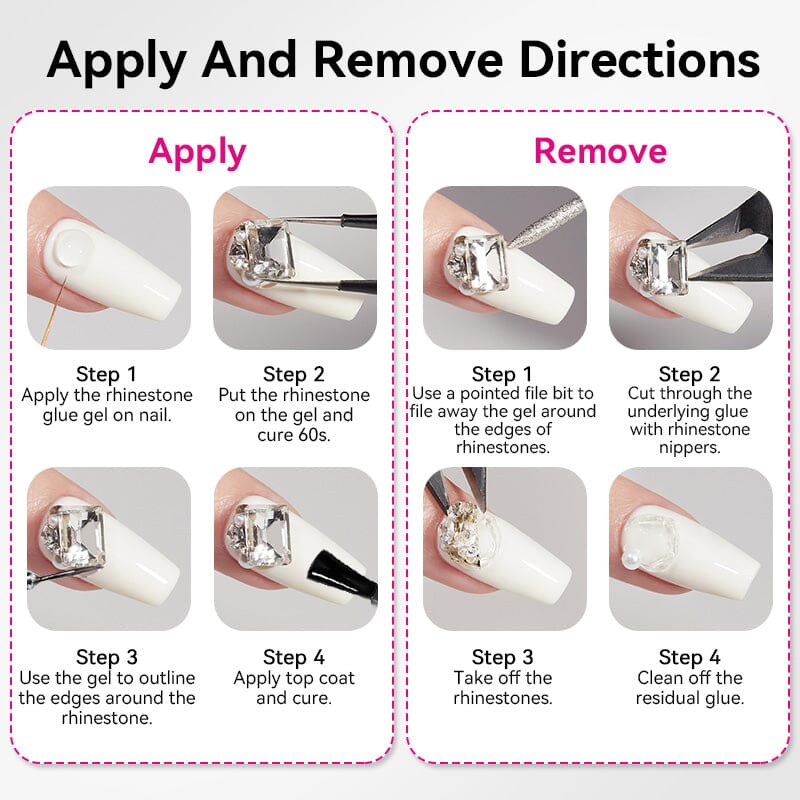 Super Strong Rhinestone Glue Gel 30g Gel Nail Polish BORN PRETTY 