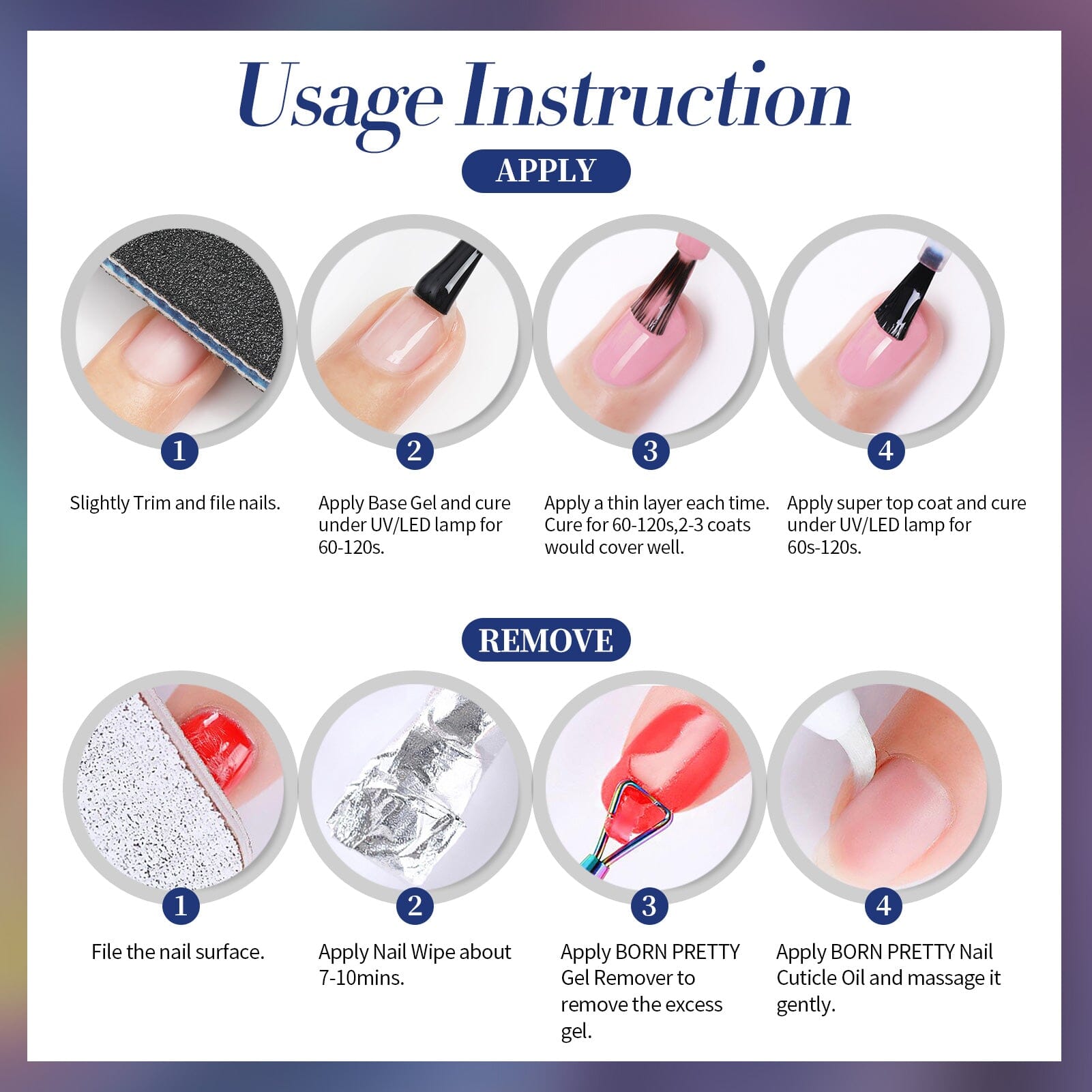 Colored Cat Magnetic Gel MY241 Arctic Blue 15ml HEMA/TPO FREE Gel Nail Polish BORN PRETTY 